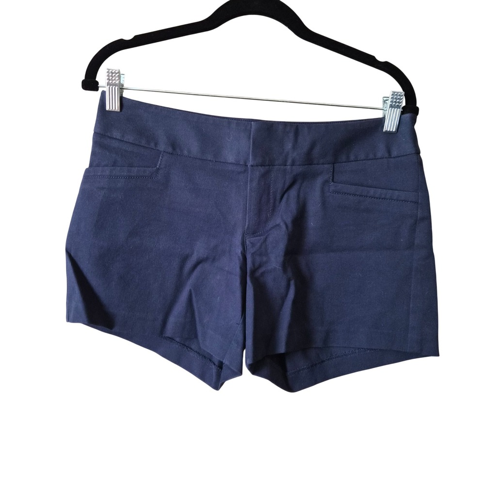 Lilly Pulitzer Callahan Shorts Navy Blue Stretch Cotton Twill Chino Size 2